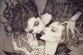 集黑暗与浪漫一体的插画，很有味道图片