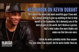 威少曾称杜兰特比自己努力，为人更棒图片