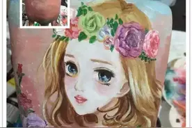 家庭主妇的手绘花盆，让我们一起来画美盆图片