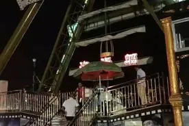 扬州乐园摩天轮刚被停运，海盗船又扎伤9岁女童腿图片