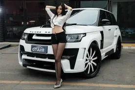 宅男女神献吻改装揽胜图片