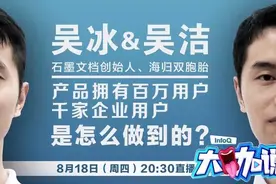今晚直播！石墨文档创始人海归双胞胎：产品拥有百万用户、千家企业用户是怎么做到的？图片