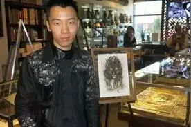 这个90后帅小伙儿，玩转水墨和涂鸦，红遍了全球图片