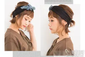 短发怎么扎好看发带的系法 3步diy甜美发带扎发图片