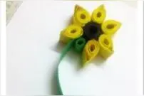 用纸条手工制作一束艺术立体花教程图片