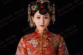 传统新娘造型|中国龙凤褂图片