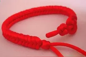 红绳手链编法图解-精美的红绳手链 diy手工部落图片