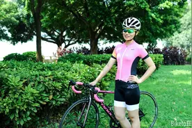 女孩就要粉粉的--思帕客女款骑行套装评测图片