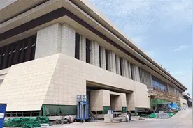 邯郸火车站改扩建工程（站房综合楼）主体已经完工图片