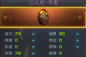 CF手游三头龙手雷属性介绍 三头龙手雷怎么获得图片