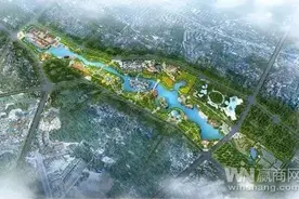 溪山里购物中心区域再添一景致：花溪湖公园开工建设图片