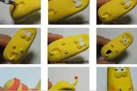 小青虫软陶 苹果虫 可爱毛毛虫粘土手工diy图片制作图片