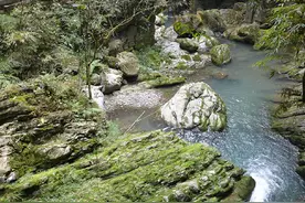 游重庆龙水峡地缝图片