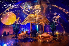 大爱的西式创意星空主题婚礼，现场设计太酷炫了！图片