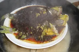 浙江超美味的美食-梅菜蒸汪刺鱼图片