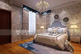 青特花溪地别墅上叠装修方案，简欧显大气图片