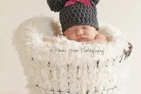 新生儿拍照道具（素材） 毛线编织 萌娃帽子图片