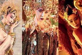 张馨予九尾狐造型  网友:换个背景就像坐台的图片