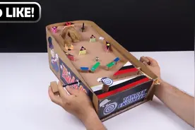 12如何在家制作带纸板的弹球机