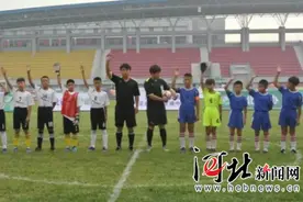 邯郸市首届“市长杯”青少年足球比赛开赛图片