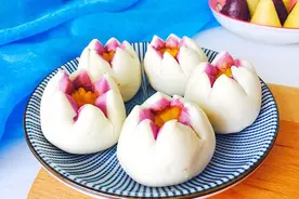 芝士莲花馒头图片