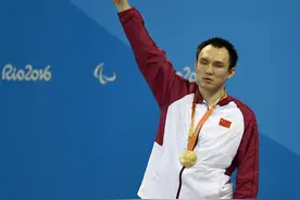 杨博尊男子100米蛙泳SB11级夺冠图片