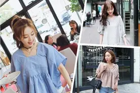 减龄蝙蝠袖娃娃衫天天穿都不会腻图片