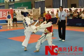 南充五运会跆拳道决出胜负 阆中得金8枚图片