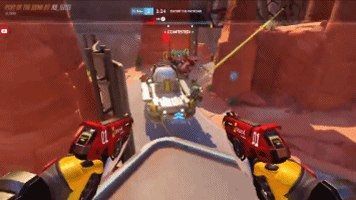 守望先锋 卢西奥在这张地图上属于BUG级英雄图片