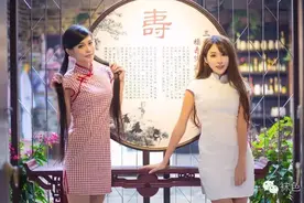 当旗袍遇上丝袜，一场风情万种的视觉盛宴图片