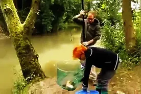 鱼竿上挂个网兜，轻松捕获这么多龙虾，好幸福啊图片