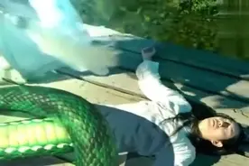 道士施法让青蛇现出原形，露出蛇尾，竟是男儿身！视频封面