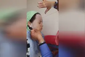 实拍回族结婚前女孩的传统刮脸仪式