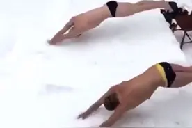 歪果仁奇思妙想玩转“怪兽级”暴雪图片