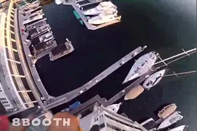 跳水小哥：爬到港口40米高楼楼顶完成信仰之跃