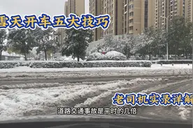 雪天开车没经验，同叔教你五大技巧，看完经验值拉满视频封面