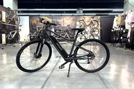 【电长实拍】迪卡侬电助力旅行自行车Riverside 500 E图片