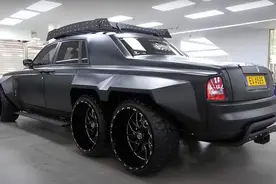 6个轮子的劳斯莱斯幻影，车主是怎么想到的？图片