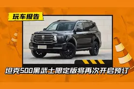“限量”模式成瘾！坦克500黑武士10月25日再发售，限量发售500辆图片