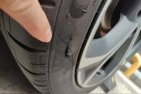 轮胎侧面破损，能否继续用？图片