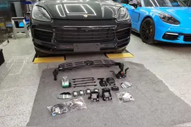 21款保时捷卡宴升级原厂自适应巡航ACC施工案例分享图片