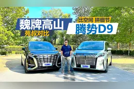 魏牌高山对比腾势D9静态篇，空间谁更宽敞，细节设计谁更合理视频封面