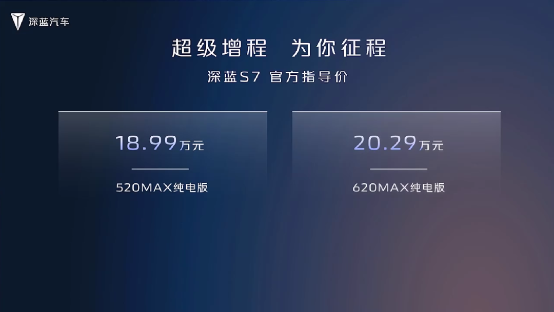 比预售价低2万！深蓝S7要做“卷王之王”？