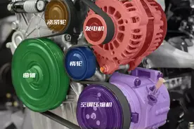 汽车知识科普（5）：发动机皮带，为什么要七拐八绕？图片