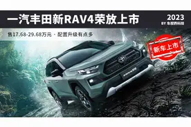 一汽丰田新RAV4荣放上市，售17.68万起，配置升级有点多图片