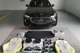 效果飞一般的提升，2024款全新奔驰E300新车落地升级柏林之声音响图片