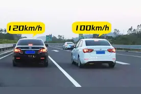 高速上开车，跑完100公里，时速100和120，在时间上相差多少？图片