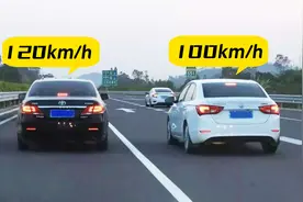 高速上开车，跑完100公里，时速100和120，在时间上相差多少？图片