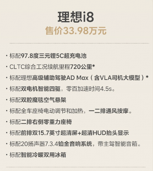 理想i8新车型上市