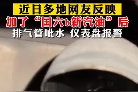 加了国6B汽油后排气管喷水、仪表盘报警？怎么了？图片